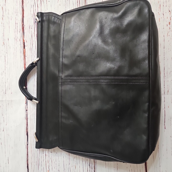 Coach Vintage Black Leather Brifcase - Picture 6 of 16